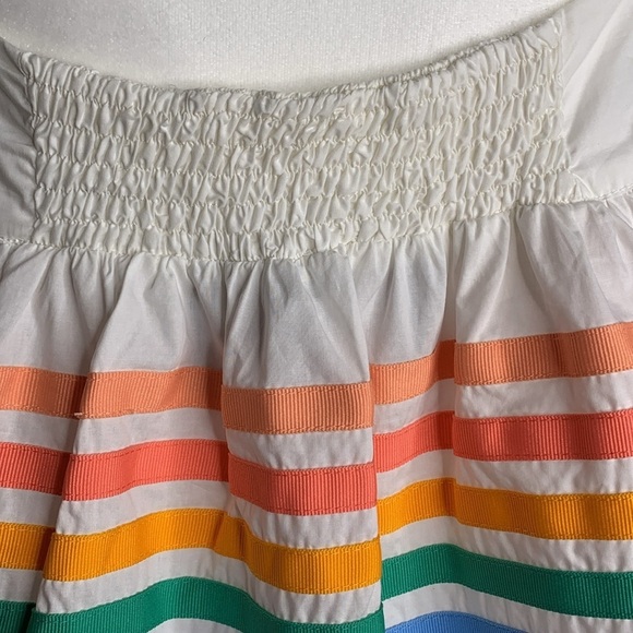 Paper London Laura Rainbow Stripes Sleeveless Tiered Sundress Tie Strap Casual - Picture 8 of 11